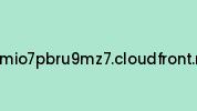 D3mio7pbru9mz7.cloudfront.net Coupon Codes