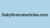 Dailyfinancearticles.com Coupon Codes