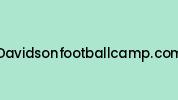 Davidsonfootballcamp.com Coupon Codes