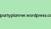 Dcpartyplanner.wordpress.com Coupon Codes