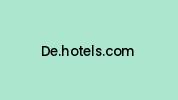 De.hotels.com Coupon Codes