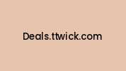 Deals.ttwick.com Coupon Codes