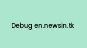 Debug-en.newsin.tk Coupon Codes