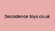 Decadence-toys.co.uk Coupon Codes