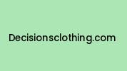 Decisionsclothing.com Coupon Codes