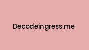 Decodeingress.me Coupon Codes
