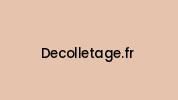 Decolletage.fr Coupon Codes