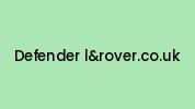 Defender-landrover.co.uk Coupon Codes