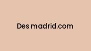 Des-madrid.com Coupon Codes