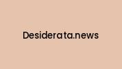Desiderata.news Coupon Codes