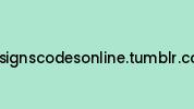Designscodesonline.tumblr.com Coupon Codes