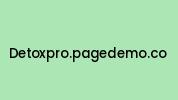 Detoxpro.pagedemo.co Coupon Codes