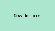 Dewitter.com Coupon Codes
