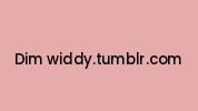 Dim-widdy.tumblr.com Coupon Codes