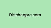 Dirtcheaprc.com Coupon Codes