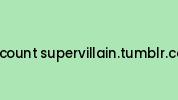 Discount-supervillain.tumblr.com Coupon Codes