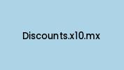 Discounts.x10.mx Coupon Codes