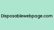 Disposablewebpage.com Coupon Codes
