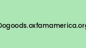 Dogoods.oxfamamerica.org Coupon Codes
