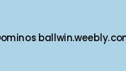 Dominos-ballwin.weebly.com Coupon Codes