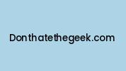 Donthatethegeek.com Coupon Codes