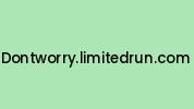 Dontworry.limitedrun.com Coupon Codes