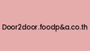 Door2door.foodpanda.co.th Coupon Codes