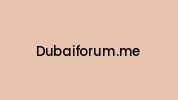 Dubaiforum.me Coupon Codes