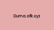 Duma.afk.xyz Coupon Codes
