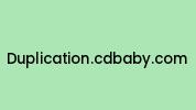 Duplication.cdbaby.com Coupon Codes