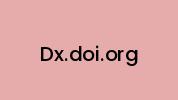 Dx.doi.org Coupon Codes