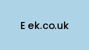 E-ek.co.uk Coupon Codes