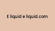 E-liquid-e-liquid.com Coupon Codes