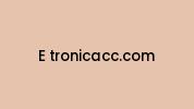 E-tronicacc.com Coupon Codes