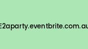 E2aparty.eventbrite.com.au Coupon Codes