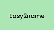 Easy2name Coupon Codes