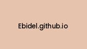 Ebidel.github.io Coupon Codes