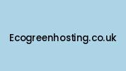 Ecogreenhosting.co.uk Coupon Codes