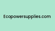 Ecopowersupplies.com Coupon Codes