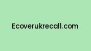 Ecoverukrecall.com Coupon Codes