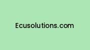 Ecusolutions.com Coupon Codes