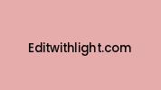 Editwithlight.com Coupon Codes