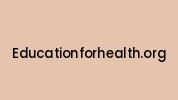 Educationforhealth.org Coupon Codes