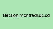 Election-montreal.qc.ca Coupon Codes