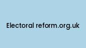 Electoral-reform.org.uk Coupon Codes