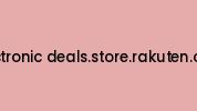 Electronic-deals.store.rakuten.com Coupon Codes