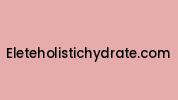 Eleteholistichydrate.com Coupon Codes