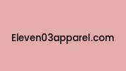 Eleven03apparel.com Coupon Codes