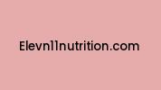 Elevn11nutrition.com Coupon Codes