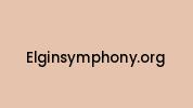 Elginsymphony.org Coupon Codes
